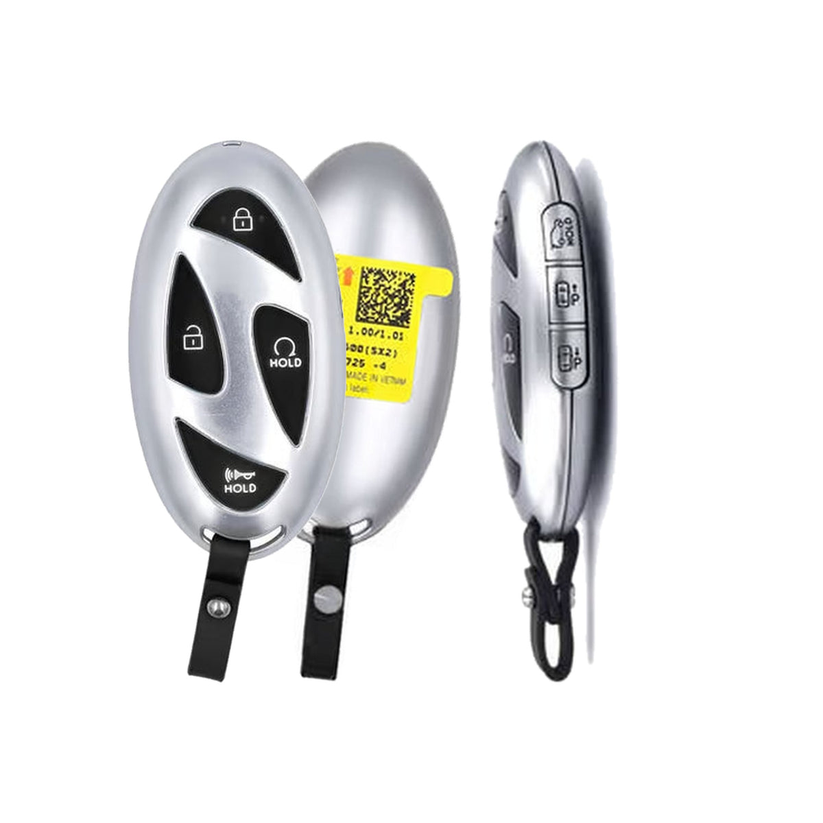 2024-2026 Hyundai Kona  7-Button Smart Key  PN: 95440-BE200  TQ8-FOB-4F61M43 - Brand New, side buttons shown