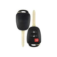 2013-2023 Toyota 4Runner  RAV4  Prius C  3-Button Remote Head Key  PN: 89070-42D30  HYQ12BDM  H Chip - Recase, no-logo shell