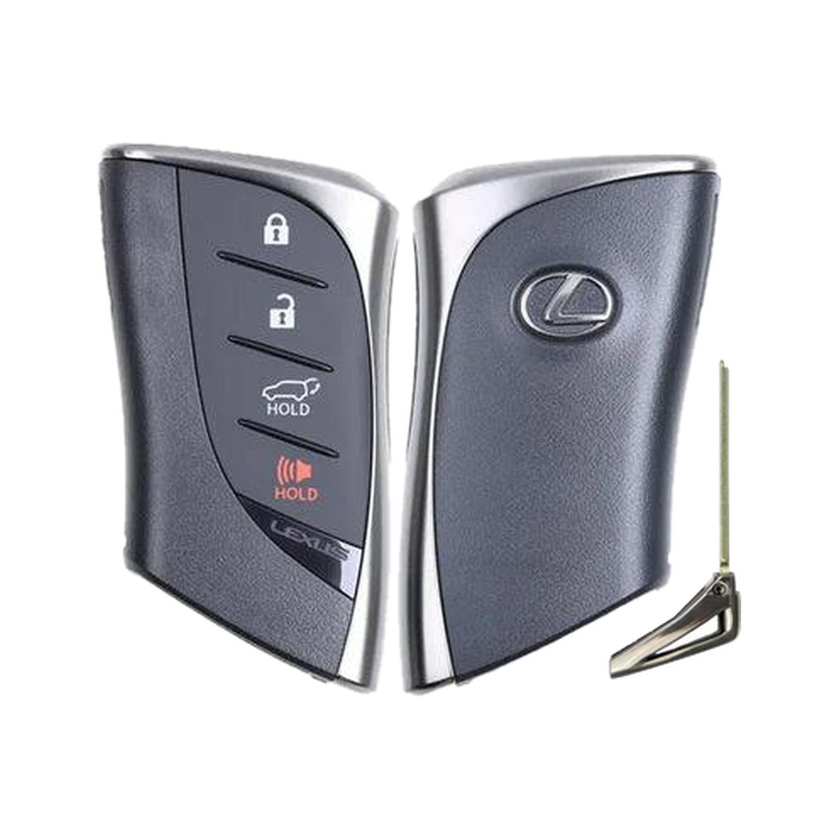 2025-2026 Lexus NX  TX  RX  LX  4-Button Smart Key  PN: 8990H-F6080  HYQ14FLC Locked - front, back and emergency key