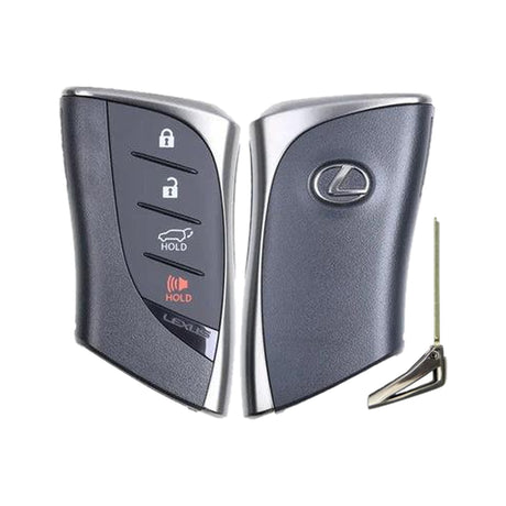 2025-2026 Lexus NX  TX  RX  LX  4-Button Smart Key  PN: 8990H-F6080  HYQ14FLC Locked - front, back and emergency key