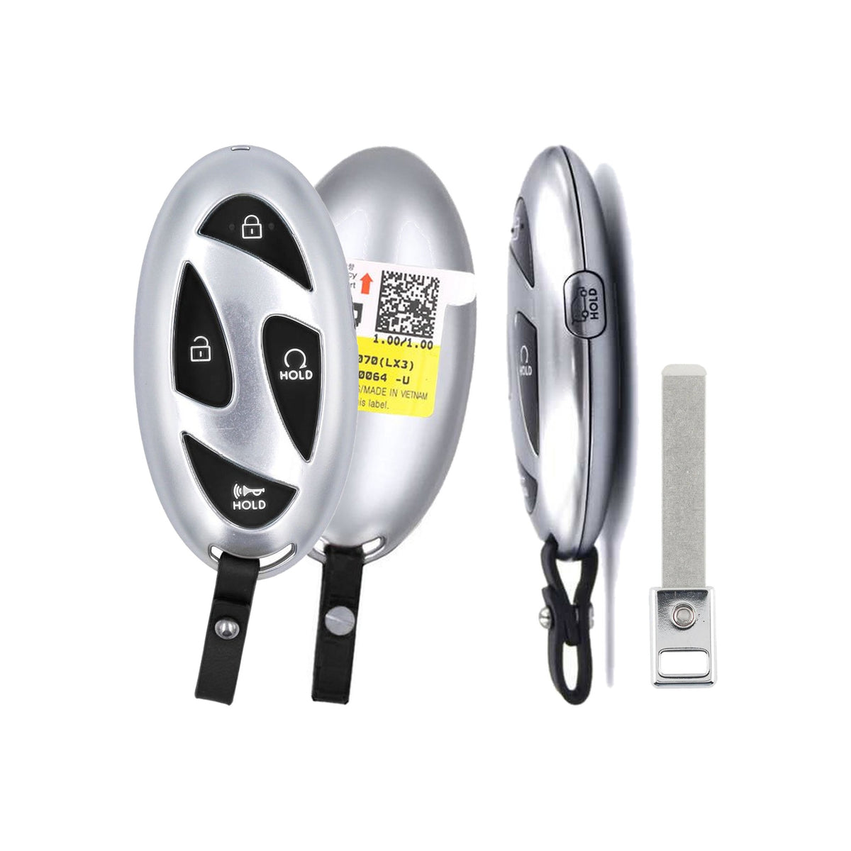 2025-2026 Hyundai Palisade  Smart Key 5-Button-Hatch Remote Start  TQ8-FOB-4FA2U44  PN: 95440-P9070 - front, back, side buttons and emergency key