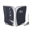 2020-2025 Lexus LC500  4-Button Smart Key  PN: 89904-11690  HYQ14FBZ  Board 3410 Locked - front, back and emergency key