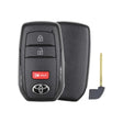 2022-2026 Toyota 4Runner  Corolla  3-Button Smart Key  PN: 8990H-0A010  HYQ14FBW  4A Chip Locked - front, back and emergency key