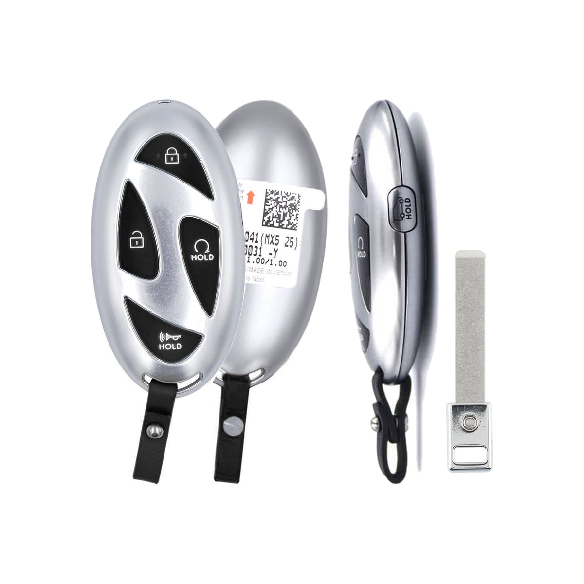 2023-2027 Hyundai Santa Fe  5-Button Smart Key  PN: 95440-P6041  TQ8-FOB-4F61M43 - front, back, side buttons and emergency key
