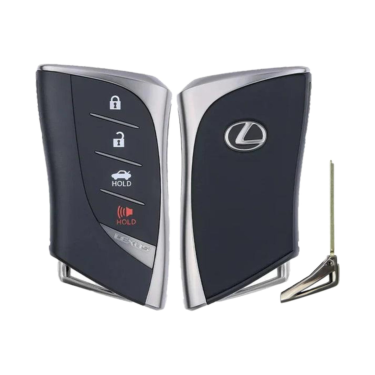 2018-2020 Lexus ES  LS  4-Button Smart Key  PN: 8990H-33020  HYQ14FBF  Board 0440 Locked - front, back and emergency key