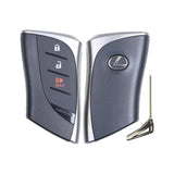 2020-2025 Lexus UX  3-Button Smart Key  PN: 8990H-76600  HYQ14FBZ  Board 0440 Locked - front, back and emergency key