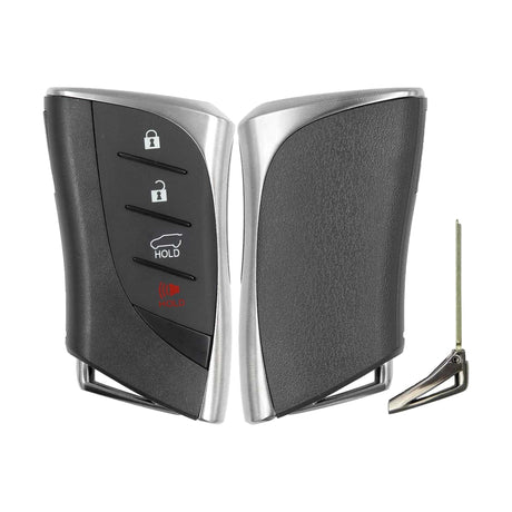 2021-2023 Lexus GX460  4-Button Smart Key  PN: 8990H-60010  HYQ14FBZ Locked - Recase, no-logo shell with emergency key