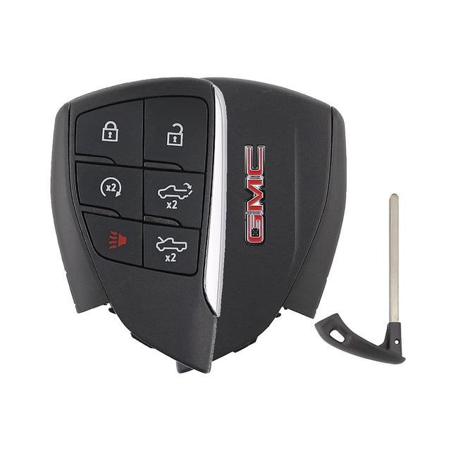 2024-2026 GMC Sierra  6-Button Smart Key  PN: 13560221  YGOG21TB2 - front, back and emergency key