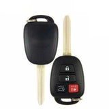 2013-2017 Toyota RAV4  4-Button Remote Key  PN: 89070-42830  HYQ12BDM  H Chip - front, back, side buttons and emergency key