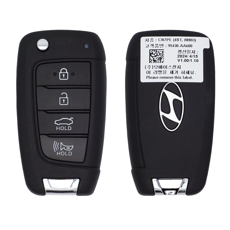 2024-2026 Hyundai Elantra / 4-Button Flip Key / PN: 95430-AA600 / NYOMBEC4TX2004 / OEM NEW