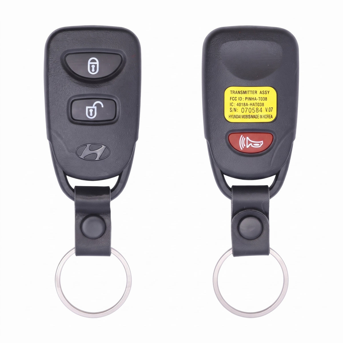 2007-2012 Hyundai Accent | Santa Fe | 3-Button Keyless Entry Remote - Refurbished