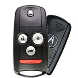 2010-2014 Acura ZDX / TSX Wagon / 4-Button Flip Key / PN: 35113-SZN-A00 / MLBHLIK-1T / OEM REFURB