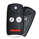 2007-2013 Acura MDX RDX / 3-Button Flip Key / PN: 35111-STX-325 / N5F0602A1A / OEM REFURB