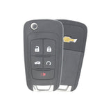 2010-2019 Buick  Chevrolet  5-Button Flip Key OEM - front, back