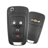 2013-2020 Chevrolet Sonic / 4-Button Remote Flip Key / PN: 13579216 / KR55WK50073 / OEM REFURB