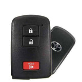 2012-2020 Toyota Prius / RAV4 / 3-Button Smart Key / PN: 89904-52290 / HYQ14FBA / G Board 0020 / OEM REFURB