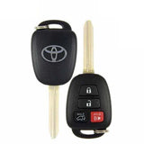 2013-2019 Toyota Highlander / RAV4 / 4-Button Remote Head Key / PN: 89070-0R100 / GQ4-52T / H Chip / OEM REFURB