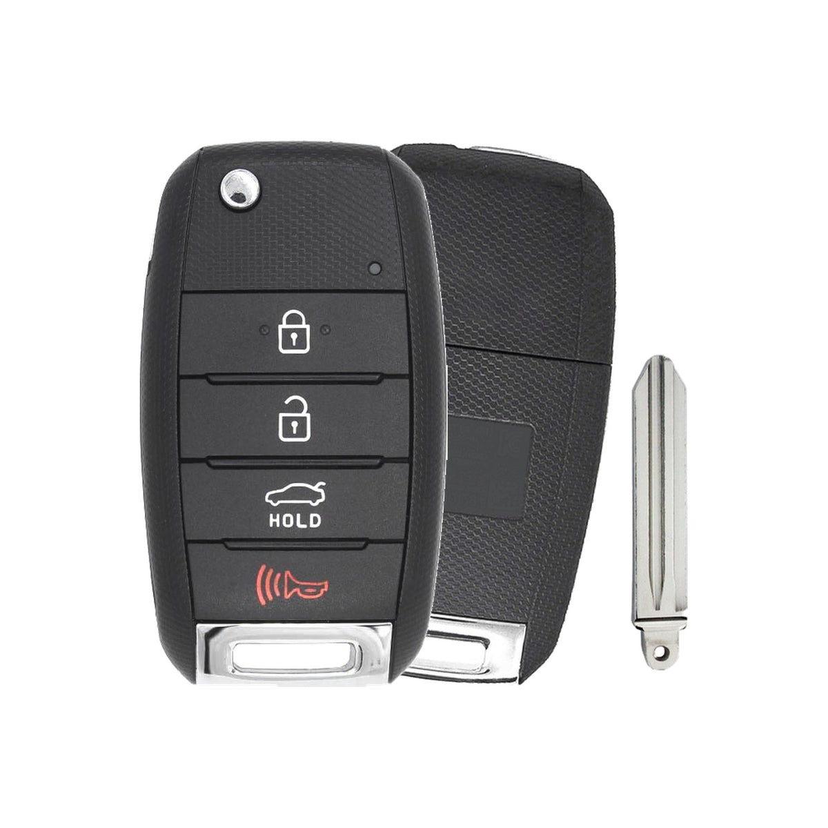 2014-2016 Kia Forte 4-Button Flip Key 95430-A7400 OSLOKA-870T - Aftermarket