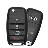 2016-2019 Kia Sportage / Remote Flip Key 4B Hatch / With Transponder 4D60 / PN: 95430-D9000 / TQ8-RKE-4F27 / OEM REFURB