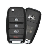 2015-2018 Kia Sedona / 4-Button Flip Key / PN: 95430-A9100 / TQ8-RKE-4F19 / OEM REFURB