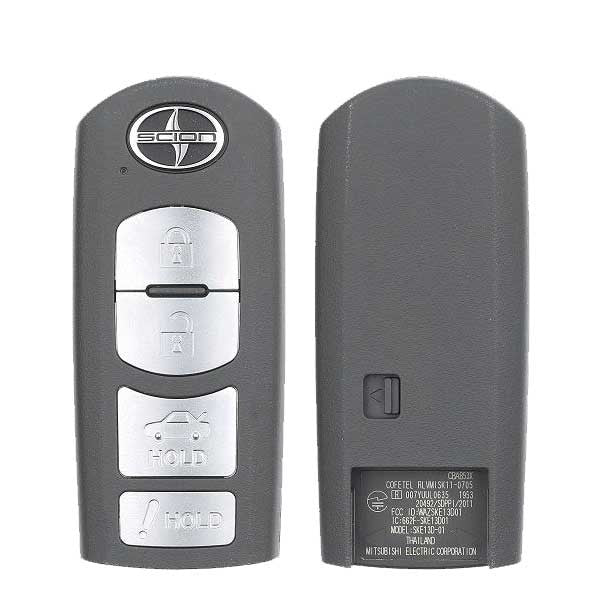 2016 Scion iA / 4-Button Smart Key / PN: 89904-WB003 / WAZSKE13D01 / WAZSKE13D02 / OEM REFURB