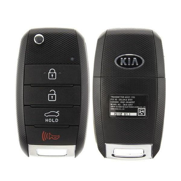 2017-2018 Kia Forte / 4-Button Flip Key / PN: 95430-A7200 / OSLOKA-875T (YD) / OEM NEW
