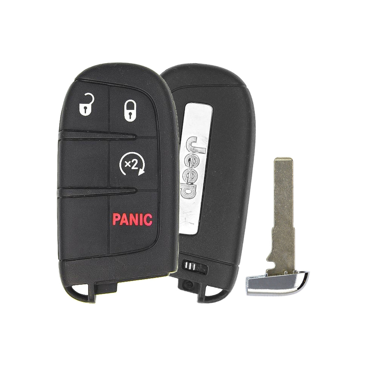 2017-2026 Jeep Compass  4-Button Smart Key OEM - front, back and emergency key