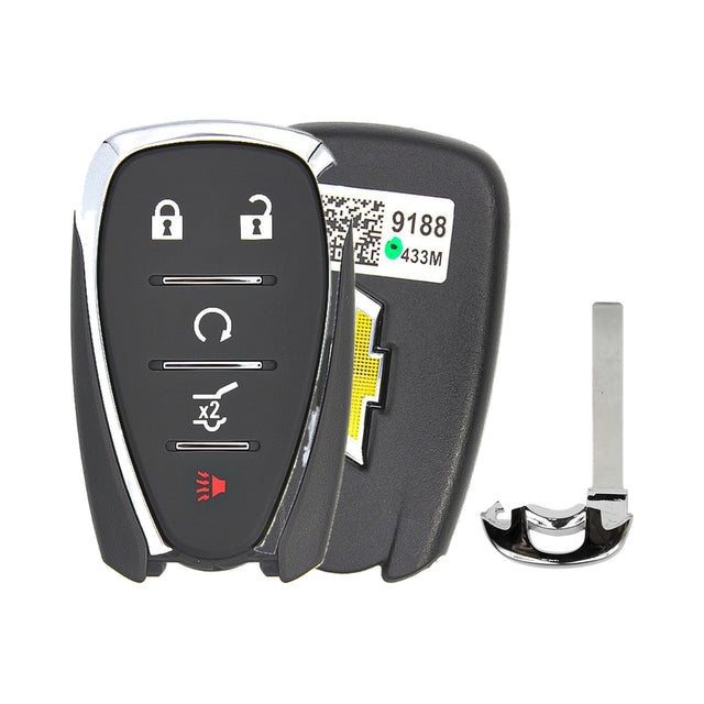 2018-2026 Chevrolet Blazer  Traverse  Trailblazer  5-Button Smart Key  HYQ4EA  HYQ4ES OEM - front, back and emergency key