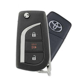 2018-2020 Toyota C-HR / 3-Button Flip Key / PN: 89070-F4080 / MOZB97TZ / H CHIP / OEM REFURB