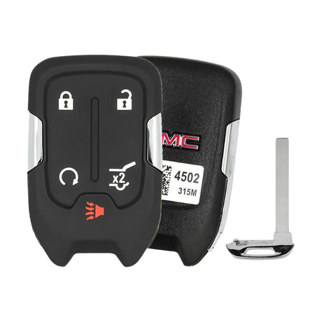 2018-2024 GMC Terrain  Smart Key 5-Button Hatch Remote Start OEM - front, back and emergency key
