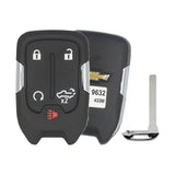 2019-2022 Chevrolet Silverado  5-Button Smart Key OEM - front, back and emergency key