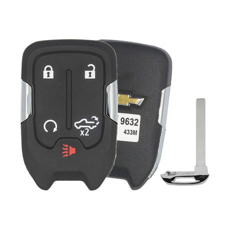 2019-2022 Chevrolet Silverado  5-Button Smart Key OEM - front, back and emergency key