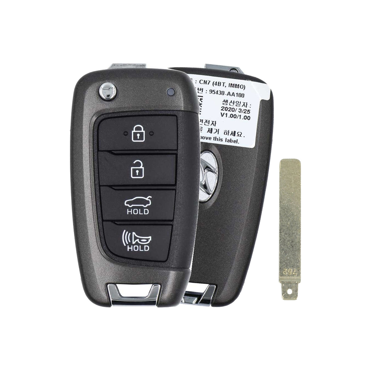 2020-2023 Hyundai Elantra | 4-Button Remote Flip Key - Refurbished