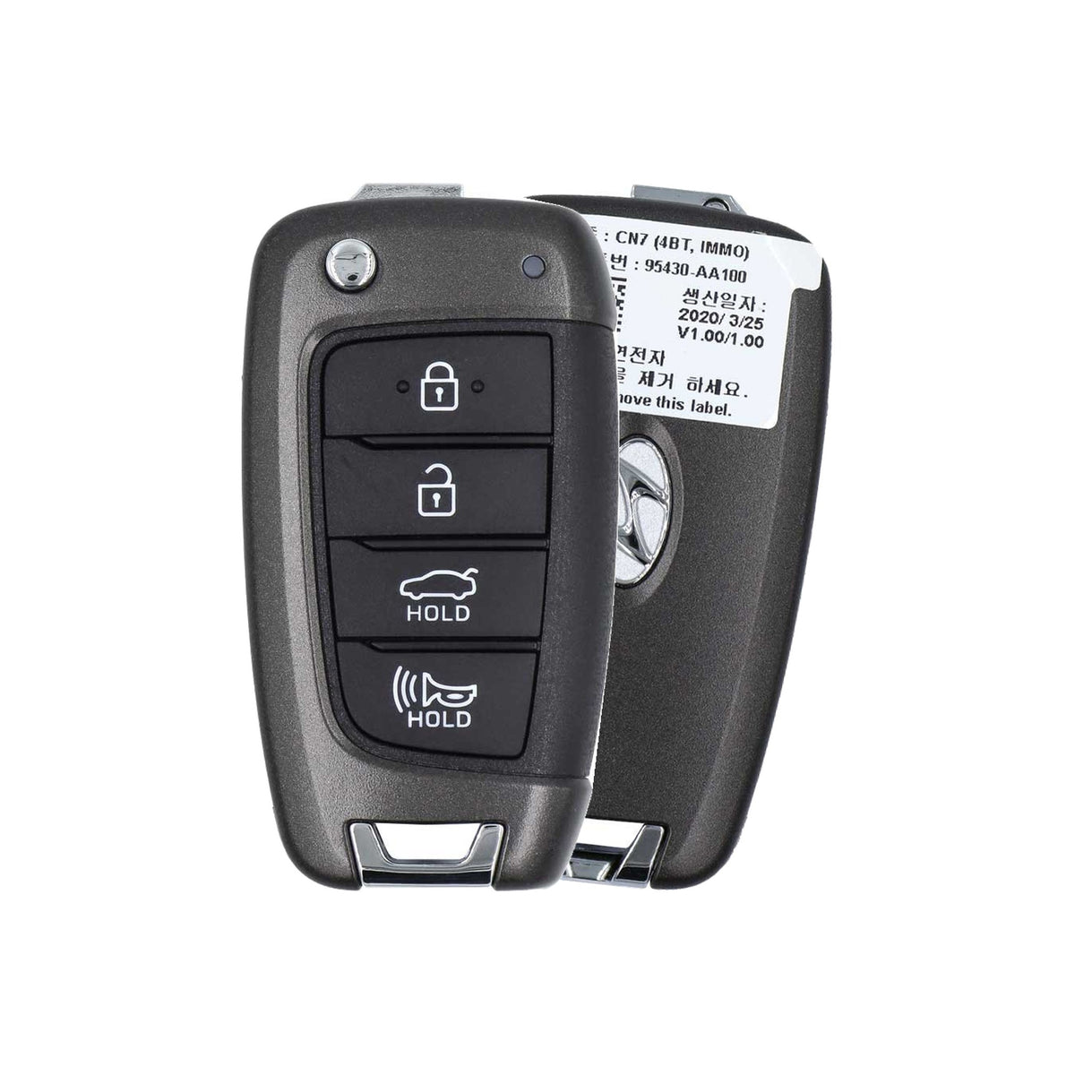 2020-2023 Hyundai Elantra | 4-Button Remote Flip Key - Brand New
