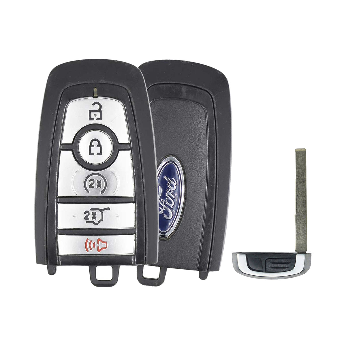 2022-2024 Ford  Lincoln  5-Button Smart Key OEM - front, back and emergency key