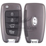 2019-2021 Hyundai Veloster / 4-Button Flip Key / PN: 95430-J3000 / SY5IGRGE04 / OEM NEW