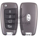 2018-2020 Hyundai Santa Fe / 4-Button Flip Key / KK12 / PN: 95430-S2100 / TQ8-RKE-4F39 / OEM REFURB