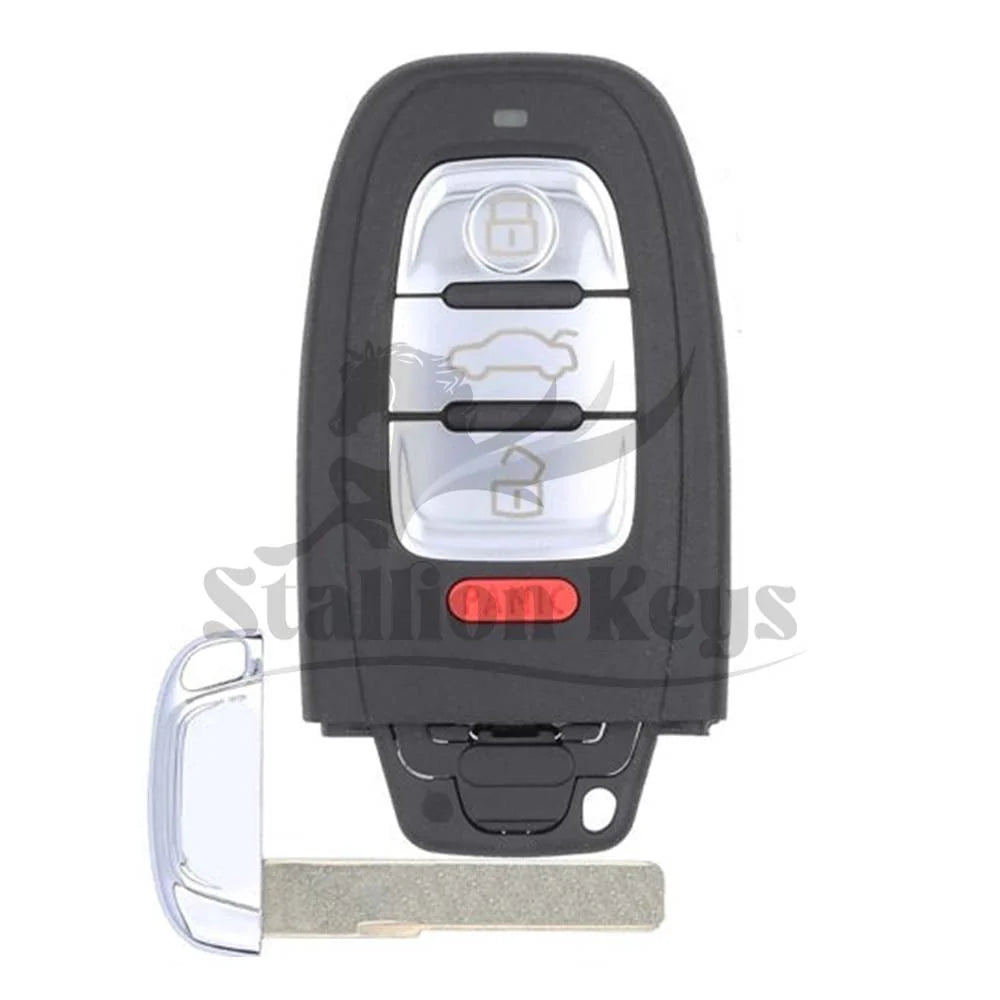 2008-2016 Audi 4-Button Smart Key Comfort Access / PN: 8T0959754G / FCC ID: IYZFBSB802 / 315 MHz / AFTERMARKET