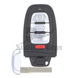 2008-2016 Audi 4-Button Smart Key Comfort Access / PN: 8T0959754G / FCC ID: IYZFBSB802 / 315 MHz / AFTERMARKET