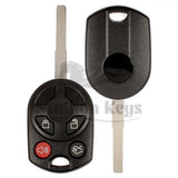2011-2020 Ford 4 Button Remote Key SHELL - HU101 / AFTERMARKET