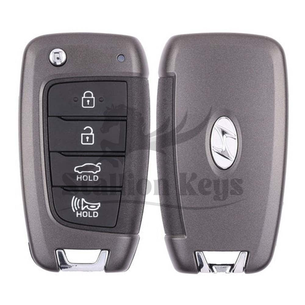 2021 Hyundai Elantra / 4-Button Flip Key / PN: 95430-AA000 / NYOMBEC4TX2004 / OEM