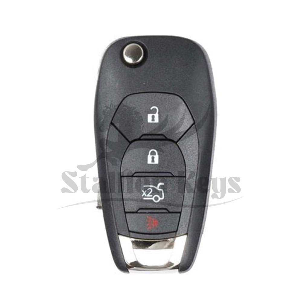 2016-2019 Chevrolet Cruze / 4-Button Flip Key / PN: 5933402 / LXP-T004 / XL8 / 433 MHz / AFTERMARKET