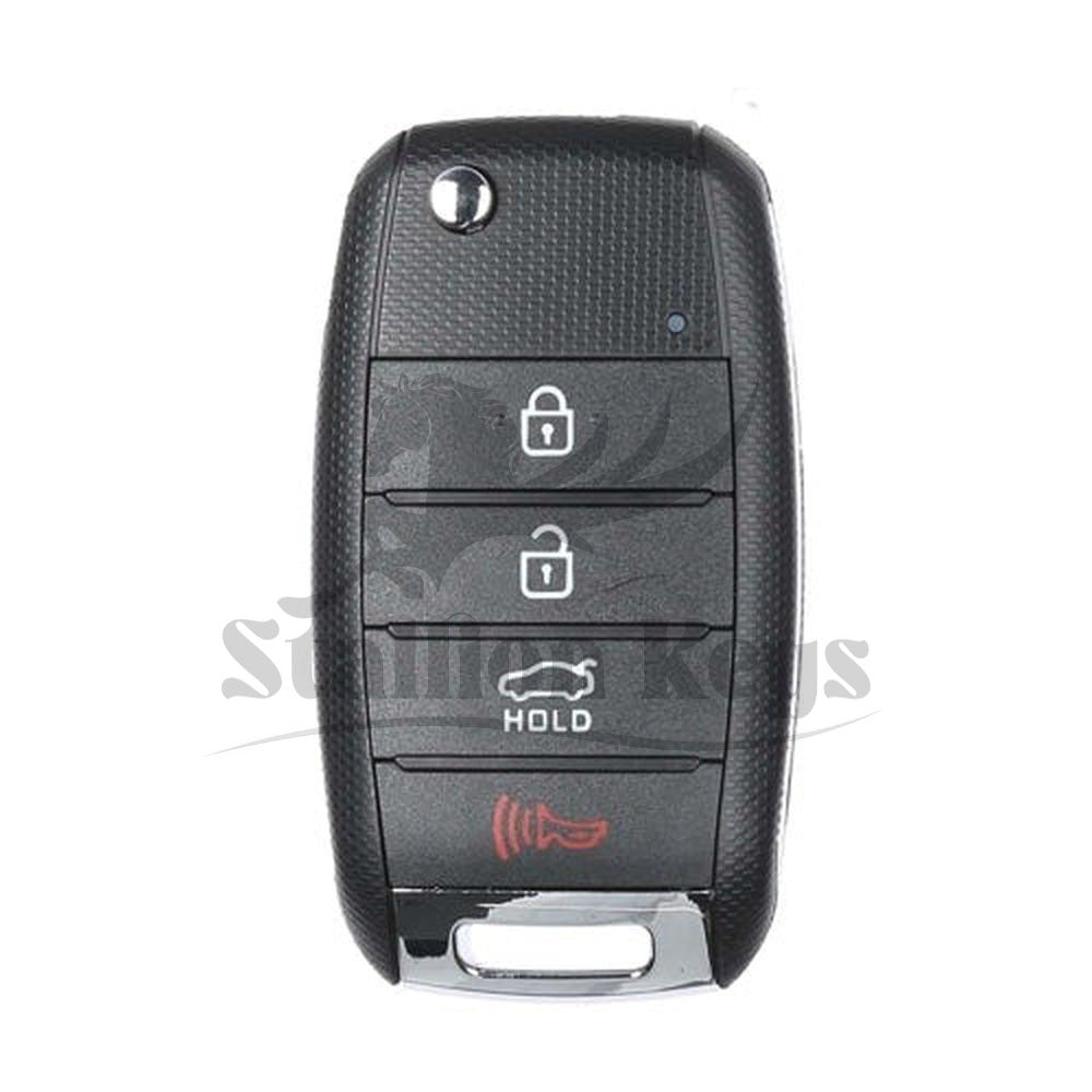 2014-2017 Kia Rio / 4-Button Flip Key / PN: 95430-1W023 / TQ8-RKE-3F05 (UB14MY) / Non-Transponder / AFTERMARKET