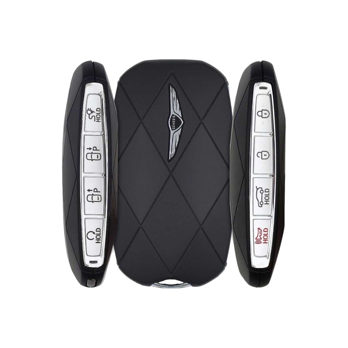 2023-2025 Genesis GV60  8-Button Smart Key  PN: 95440-CU100  TQ8-FOB-4F53U - Brand New, side buttons shown