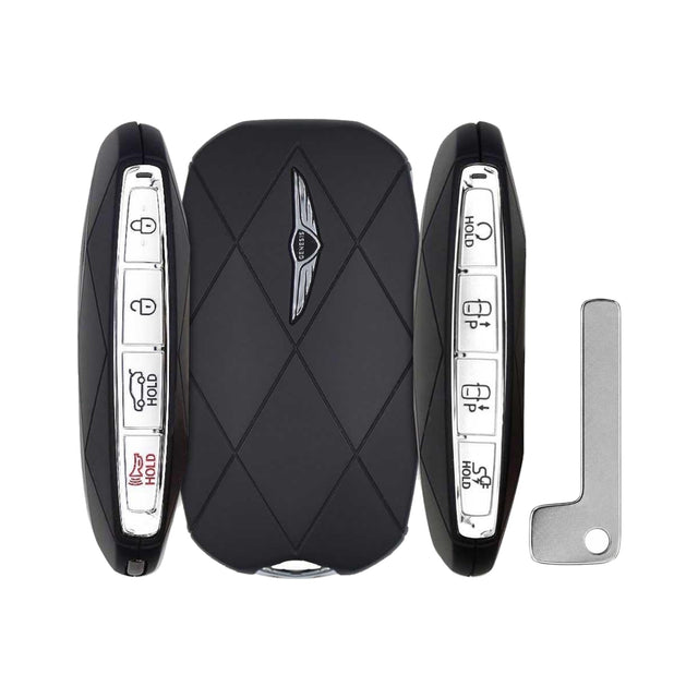 2023-2025 Genesis GV60  8-Button Smart Key  PN: 95440-CU300  TQ8-FOB-4F53M - front, back, side buttons and emergency key