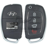 2015-2017 Hyundai Sonata / 4-Button Flip Key / PN: 95430-C1010 / TQ8-RKE-4F16 / OEM REFURB