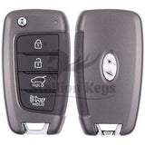 2019-2021 Hyundai Veloster / 4-Button Flip Key / PN: 95430-J3010 / SY5IGRGE04 / OEM REFURB