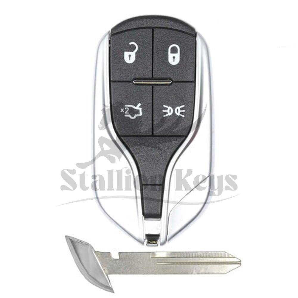 2014-2019 Maserati Ghibli / Quattroporte / 4-Button Smart Key W/ Lights / PN: 670019934 / M3N-7393490 / AFTERMARKET