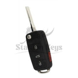 2017-2022 Volkswagen Beetle / Jetta / Passat / Tiguan / Flip Remote Key UDS Proximity / 4-Button / MQB / 315 MHz / KYDZ / AFTERMARKET