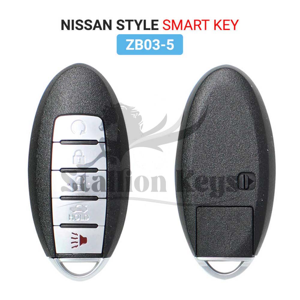 Keydiy - Universal Smart Remote Key 4+1 Buttons Nissan Type ZB03-5